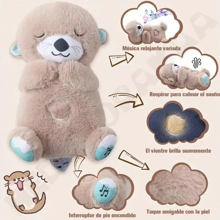 Peluche de nutria calmante para bebe y adultos